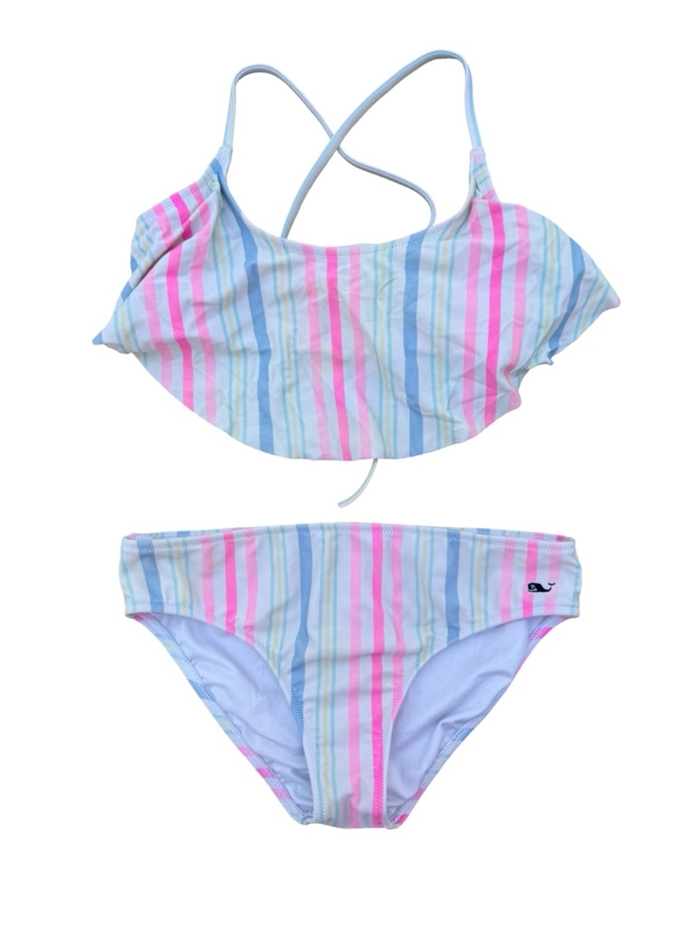 Vineyard Vines 10-12 Striped Two-Piece Swim Set